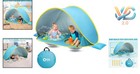 2-in-1 Baby Beach Tent With 2 Pools Uv Protection  Pop Up Play Canopy