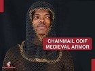 Battle Ready Chain Mail Coif Medieval Renaissance Chainmail Hood Armor -6 Colors