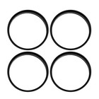 Car Hub Centric Rings Wheel Bore Center 67 1 To - 4 Pcs Black Plastic 66 1mm