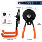 Heavy Duty Large Garage Magnet Hooks Strong Storage Utility Magnetic Hooks 10pcs