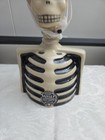 Skelly By Azulejos Tequilla Bottle W  Sombrero - Day Of The Dead - Empty
