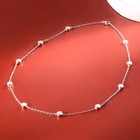 3cttw D vvs1 Moissanite Bubble Necklace Women 14k White Gold Plated Chain Choker