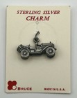 Vintage Bruce Sterling Silver Car Charm     Us Made Antique Car Charm
