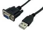 Usb To Rs232 Adapter Usb-a Male To Db9 Female Serial Converter Cable 6ft