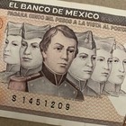1989 Mexico Paper Money 5000 Pesos Cadets Heroes Mexican Currency Banknote