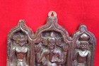 Wooden Panel Ganesha Carved 1900s Old Vintage Indian Rare Home Wall Decor