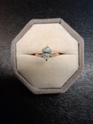 2 Ct  Lab Grown Marquise Diamond Engagement Ring Size 6 5 Rose Gold Band