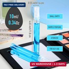 20 Pcs 10 Ml Clear Glass Fine Mist Bottle Mini Perfume Sample Spray Bottles Trav