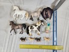 Lot Of 10 Schleich Horses Elfs Dogs