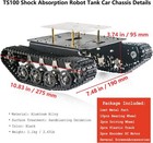 Professional Shock-absorbing Smart Metal Robot Tank Car Chassis Kit For Ardui