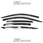 Black Smoked Window Sun Visor Rain Guards 6pcs For 2016-2021 Honda Civic Sedan