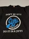 Rare Vintage Jiffi Deluxe Condoms Promo Shirt 80s 90s Usa Humor Tee Black Men L
