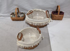 Lot Of Longaberger Handwoven Baskets And Ceramic Mugs Assortment