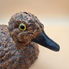 Mallard Duck Decoy Pine Cone Vintage Atlantic Moldhandcrafted Decor 16    Long