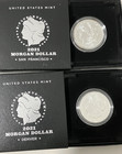 Set Of Two 2021 Morgan Silver Dollar Coins 0 858oz X 2 - San Francisco   Denver