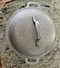 Vintage Century Silver Seal Hammered Aluminum Pot With Lid 8 