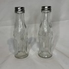 Coca-cola Glass Bottle Salt   Pepper Shakers 5 75  Tall