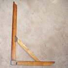 Antique Extra Large 36  Butcher Brand Brass Plated Maple Glazier Square