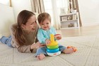 Fisher-price Baby   s First Blocks   Rock-a-stack Toy Set  Bucket Of 10 Shapes  