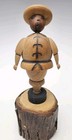 Hand Carved Wood Wine Cork Bottle Stopper