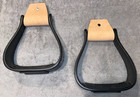 5   Black Engraved Western Stirrups Aluminum 3   Top