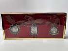 Vintage Set Of Three 3  Lenox Ornaments photo Mini Frames With Ribbon New In Box
