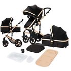 Convertible Baby Infant Stroller Foldable Pushchair With Bassinet Pram Carriage