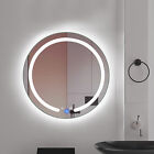 20  Round Touch Bathroom Led Illuminated Vanity Wall Mirror Makeup With Light Us