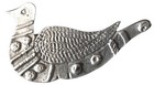 Vintage Pewter Silver Tone Metal Dove Pin Brooch Signed Nan Figural Bird
