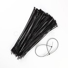 100 Pcs - 11 Inch Uv Resistant Nylon Cable Zip Wire Tie 40 Lbs Black