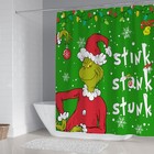 4 Pcs Christmas Bathroom Set  Christmas Shower Curtain With Non-slip Rugs  To   