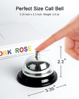 Anyongora Bell For Desk  Loud   Clear Call Service Bell  Standard  Silver