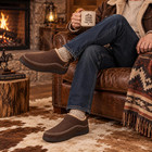 Men s Moccasin Slippers Indoor Outdoor Houseshoes