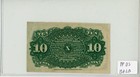 1863 10c Ten Cent Fractional Currency Bank Note In Choice Au  Condition  bh01328