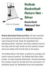 Rolbak Silver Edition Basketball-  Ball Return Net Rollback System  Hoops