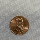 2009 Rare Lincoln Penny Us Coin no Mint Mark Man Sitting On A Long very Good