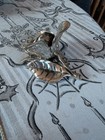Rare Nice Vintage 925 Sterling Silver Pt Decorative Rose Figurine
