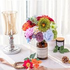 38pcs Artificial Flowers Combo Box Fake Silk Rainbow Colorful Flowers Bulks