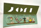 Sweet Used Vintage Embossed Anniversary Greeting Card Cut-out Front W Glitter
