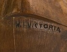Folk Art Wooden Carving Of Abraham Lincoln - W  Victoria