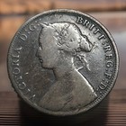 1861 Nova Scotia Canada One Large Cent Pre-confederation Bronze Queen Victoria
