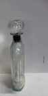 Vintage Schenley Whiskey Liquor Embossed Glass Bottle Decanter Cork Top Stopper