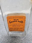 Old Grand Dad Half Pint Whiskey Bottle Vintage Gold Cap Vibrant Labels Empty