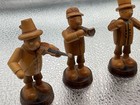Vtg  6  Pc Erzgebirge German Folk Art Wood Orchestra Figurines 
