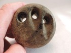 Antique Primitive Dead Eye Sailing Ship Wood 3 Eye Pulley