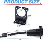 4 Pin Flat To 7 Way Rv Trailer Truck Adapter Wiring Plug With Mounting Bracket