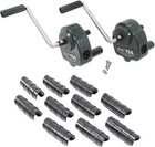 Deluxe Greenhouse Ventilation Kit  2 Hand Cranks And 10 Flim Clips