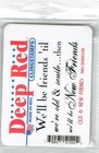 Deep Red Stamps Old And New Friends Rubber Cling Stamp