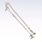 Chanel Necklace Metal Gold Cc Auth 110931