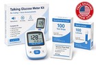 Blood Glucose Meter Glucometer Monitor Sugar Diabetes Tester Machine Full Kit